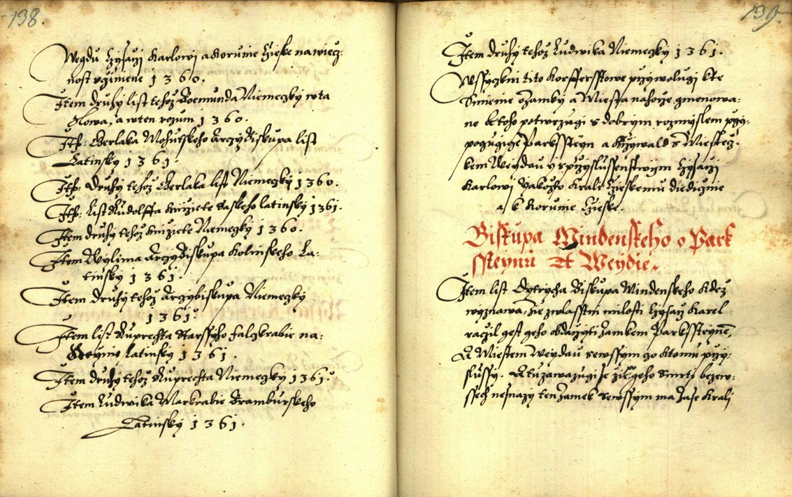 Náhledový obrázek Zřízení privilegií koruny a království českého jinak Registrum na deset truhlic z r. 1501 - 164