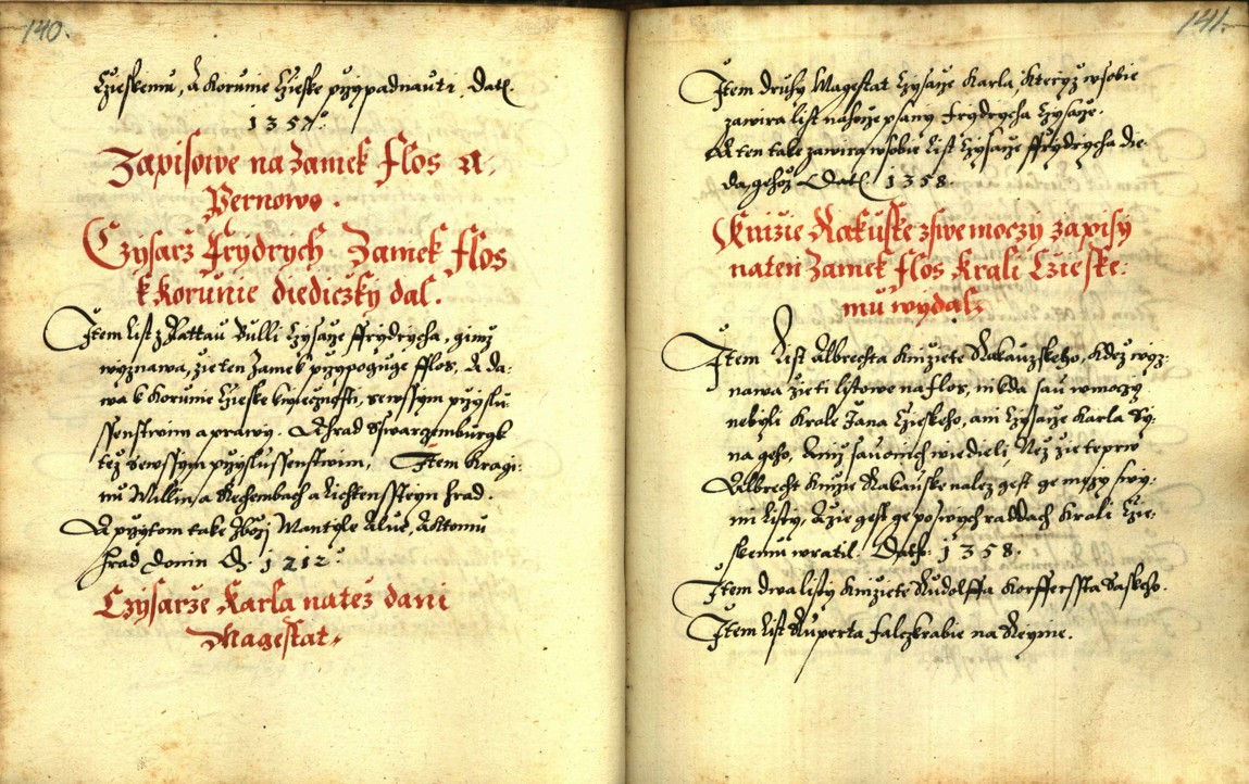 Náhledový obrázek Zřízení privilegií koruny a království českého jinak Registrum na deset truhlic z r. 1501 - 165