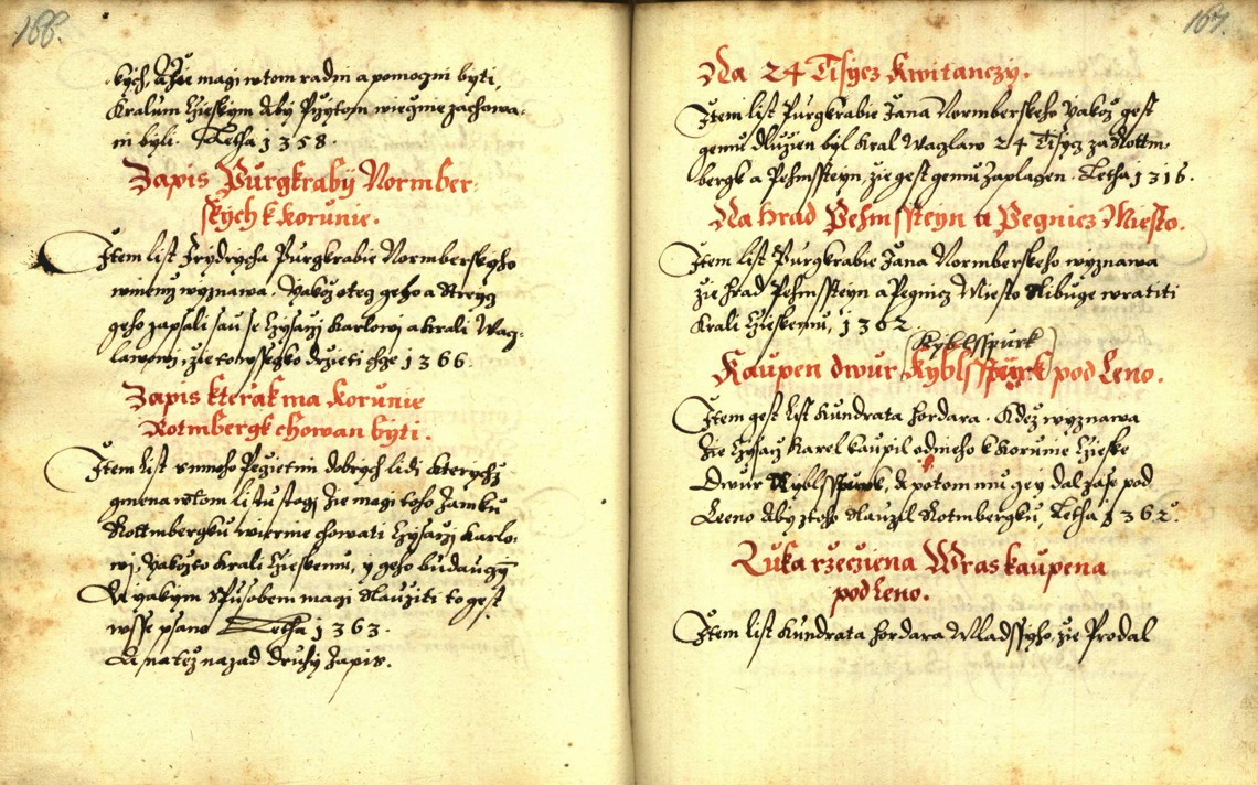 Náhledový obrázek Zřízení privilegií koruny a království českého jinak Registrum na deset truhlic z r. 1501 - 61