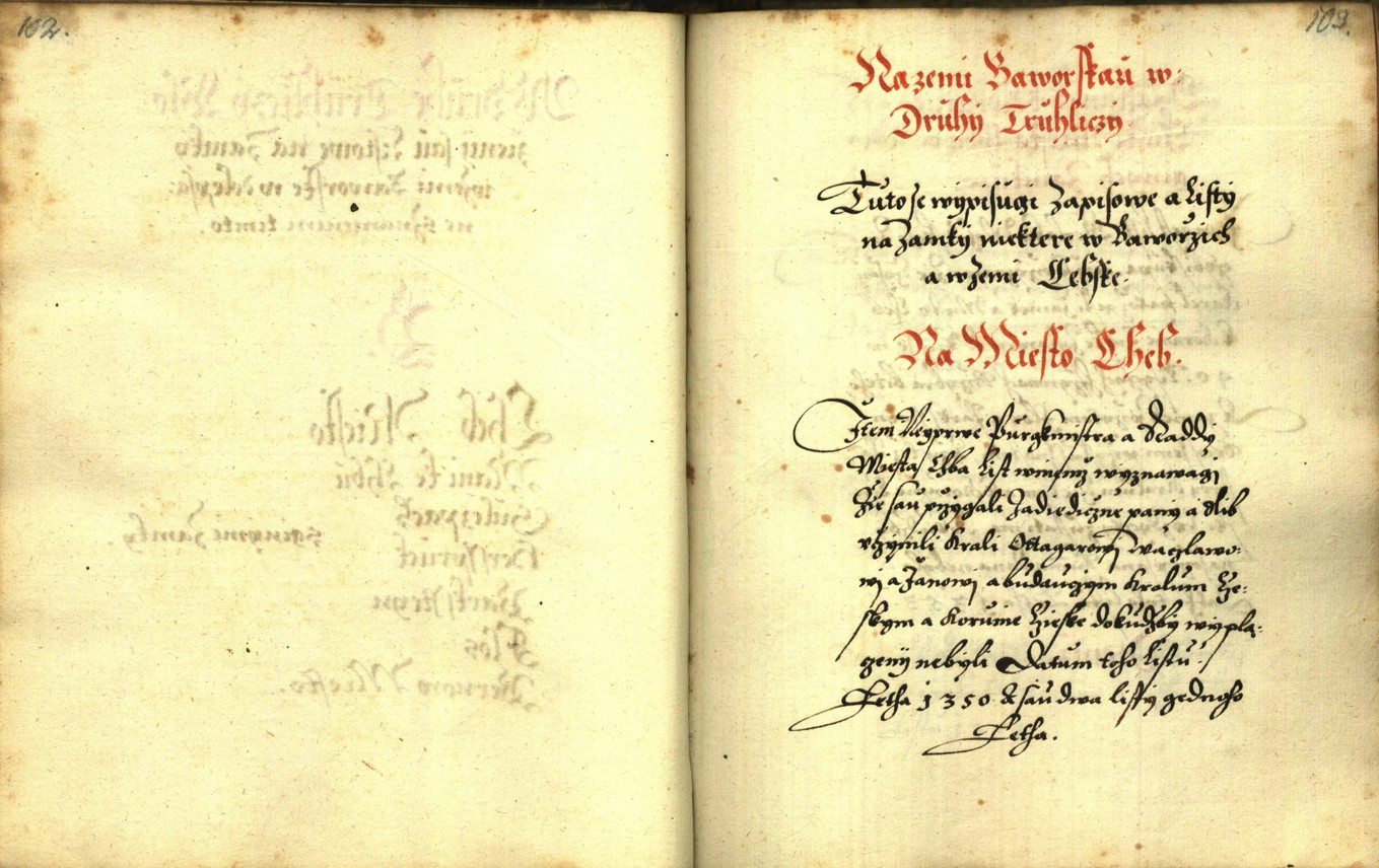 Náhledový obrázek Zřízení privilegií koruny a království českého jinak Registrum na deset truhlic z r. 1501 - 143