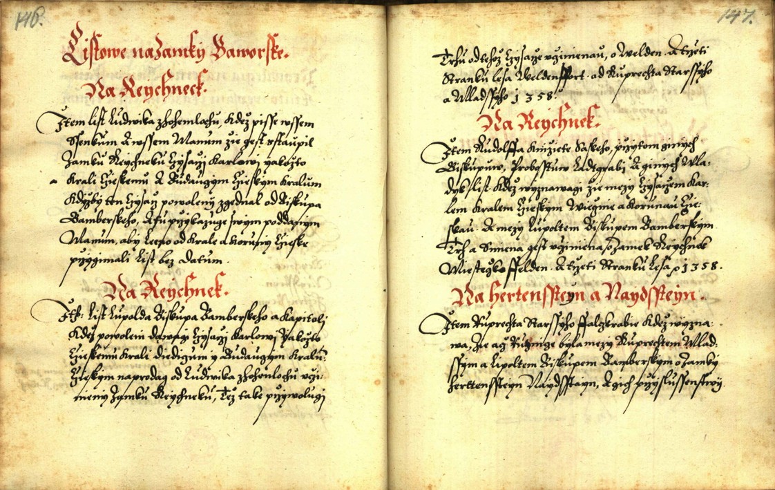 Náhledový obrázek Zřízení privilegií koruny a království českého jinak Registrum na deset truhlic z r. 1501 - 162