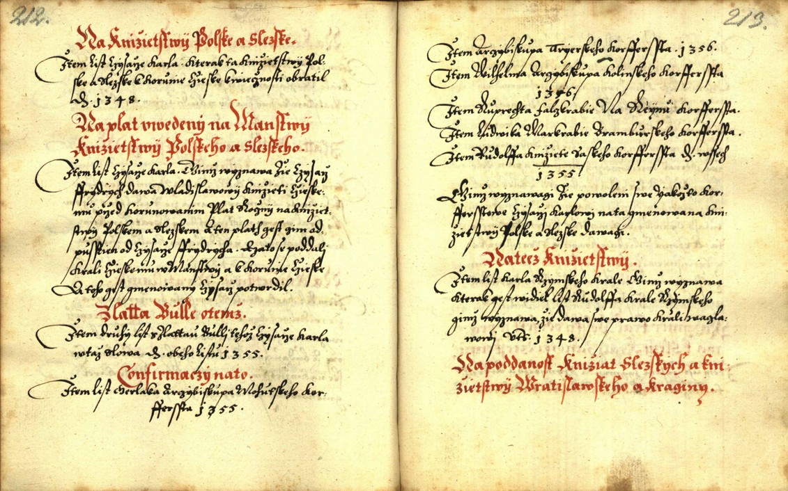 Náhledový obrázek Zřízení privilegií koruny a království českého jinak Registrum na deset truhlic z r. 1501 - 84