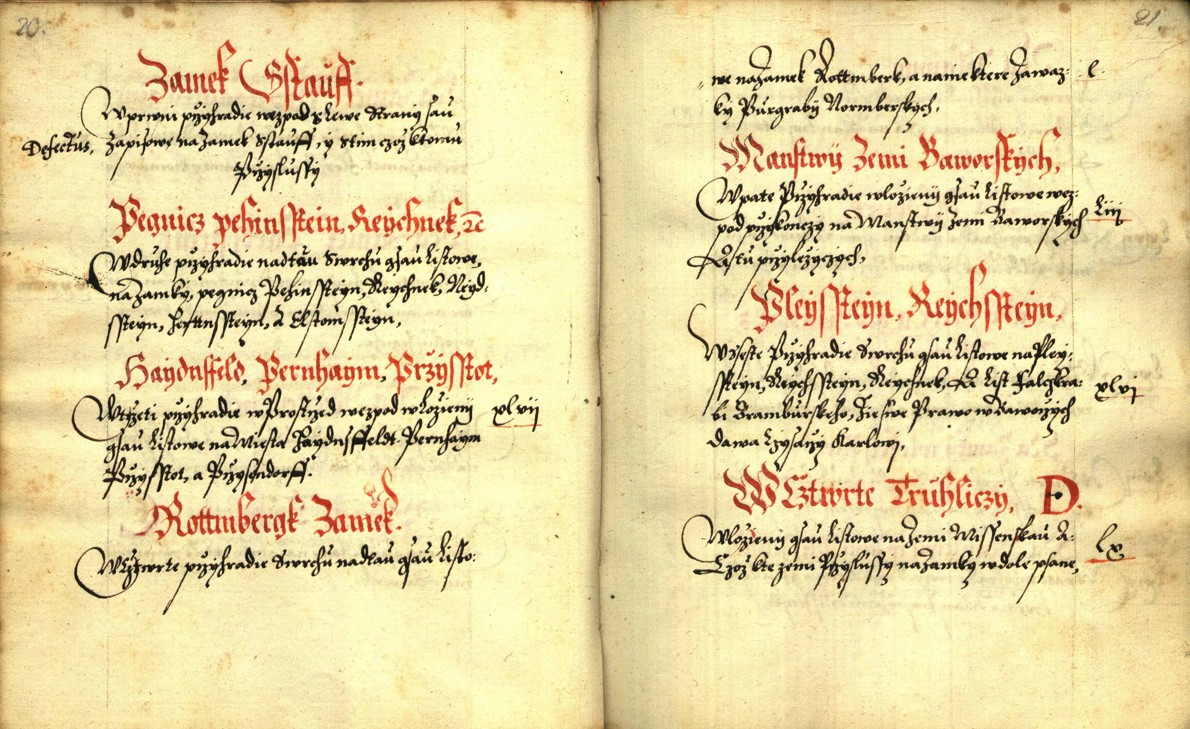 Náhledový obrázek Zřízení privilegií koruny a království českého jinak Registrum na deset truhlic z r. 1501 - 203