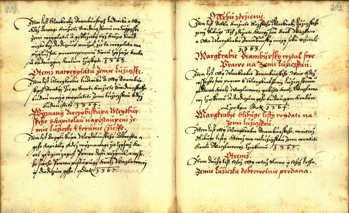 Náhledový obrázek Zřízení privilegií koruny a království českého jinak Registrum na deset truhlic z r. 1501 - 18