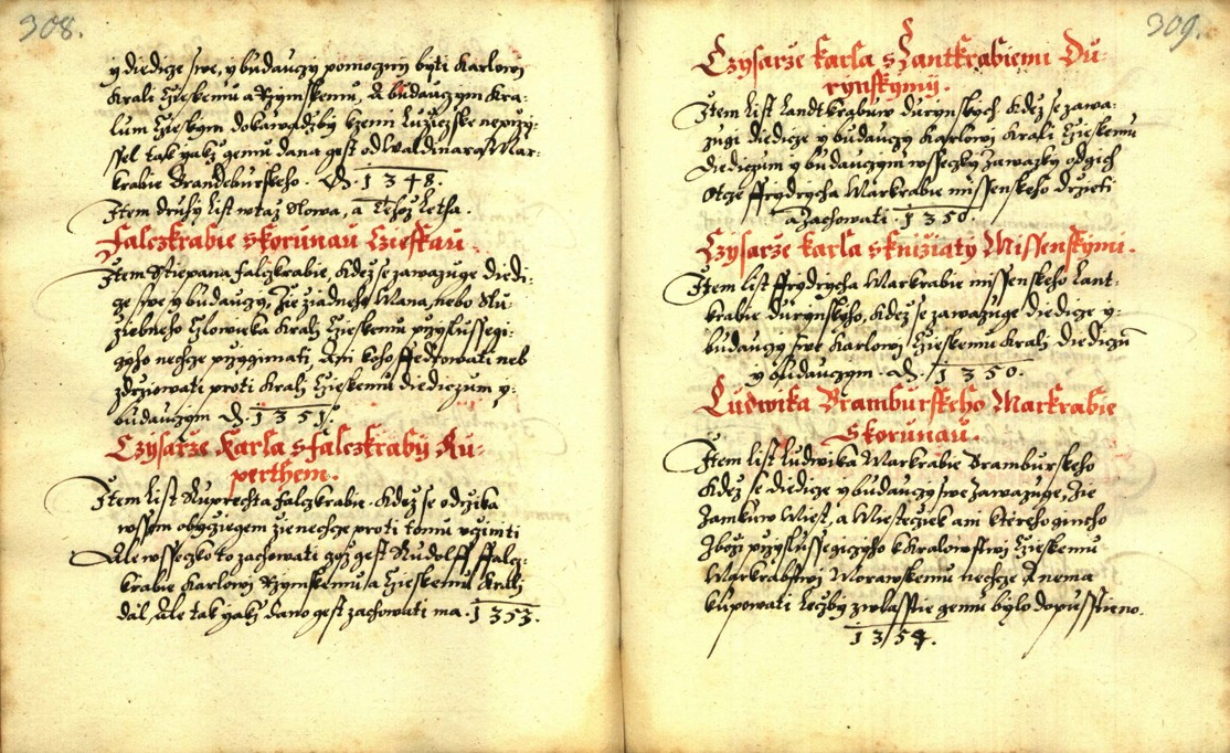 Náhledový obrázek Zřízení privilegií koruny a království českého jinak Registrum na deset truhlic z r. 1501 - 26