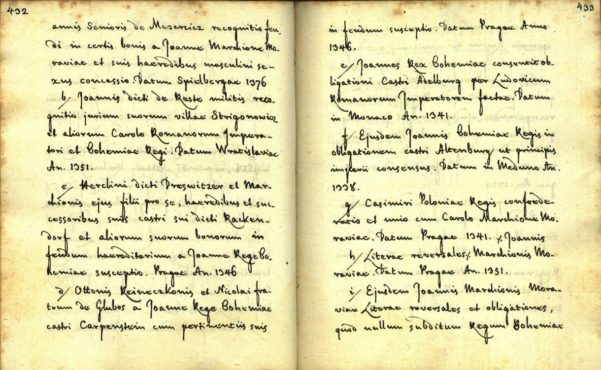 Náhledový obrázek Zřízení privilegií koruny a království českého jinak Registrum na deset truhlic z r. 1501 - 37