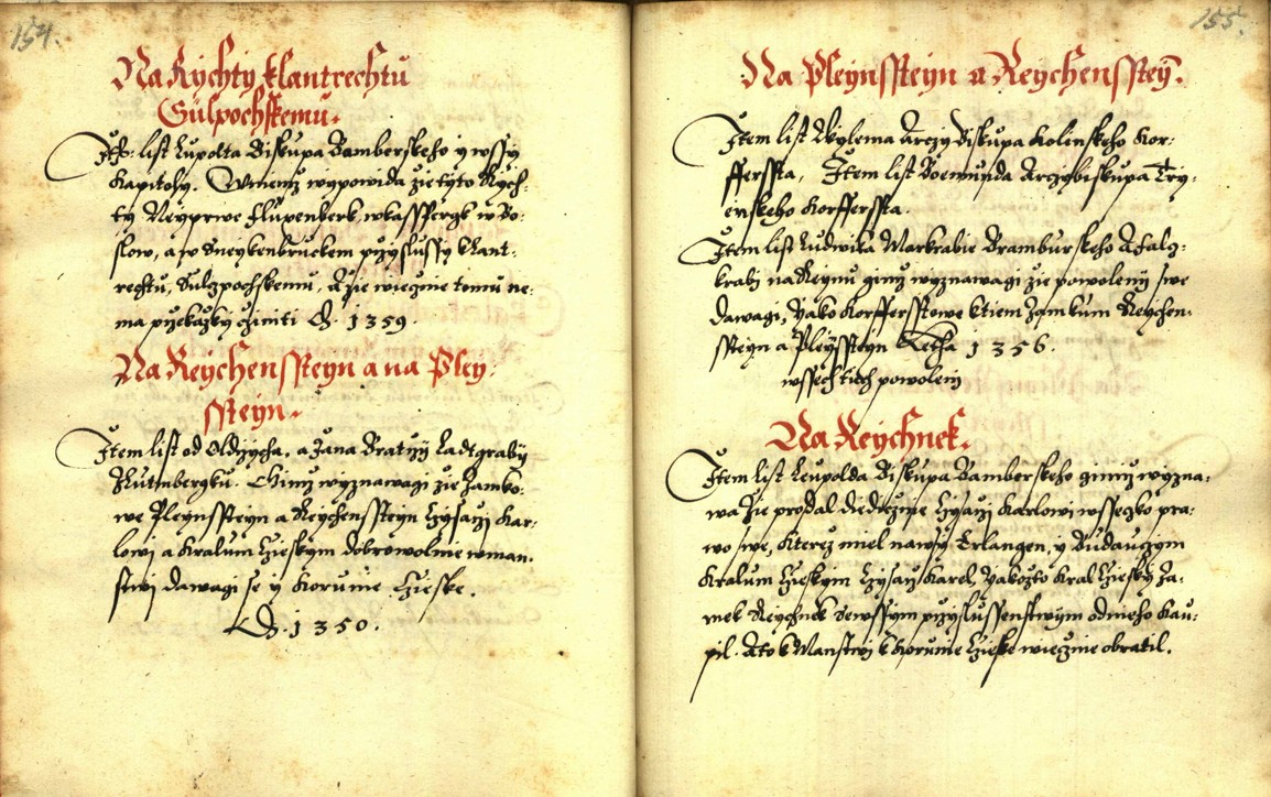 Náhledový obrázek Zřízení privilegií koruny a království českého jinak Registrum na deset truhlic z r. 1501 - 55