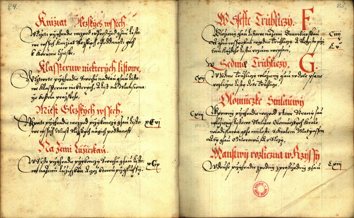 Náhledový obrázek Zřízení privilegií koruny a království českého jinak Registrum na deset truhlic z r. 1501 - 205