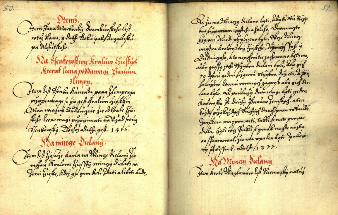 Náhledový obrázek Zřízení privilegií koruny a království českého jinak Registrum na deset truhlic z r. 1501 - 118