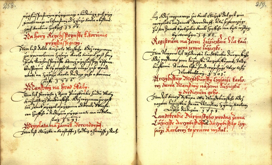 Náhledový obrázek Zřízení privilegií koruny a království českého jinak Registrum na deset truhlic z r. 1501 - 16
