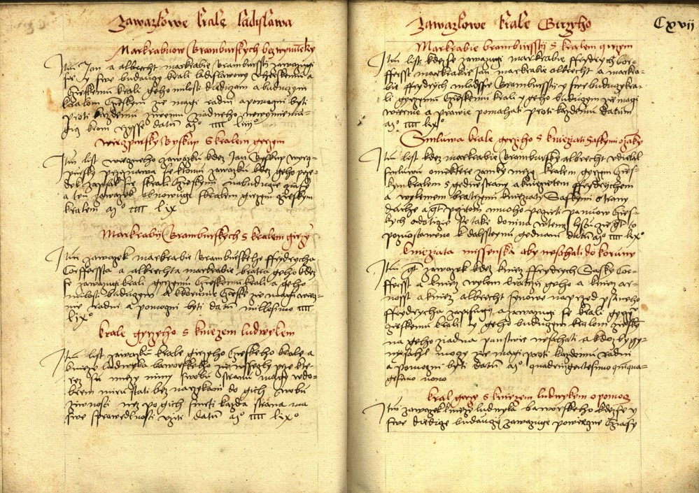 Náhledový obrázek Registrum desíti truhlic s privilegii zemskými - 66