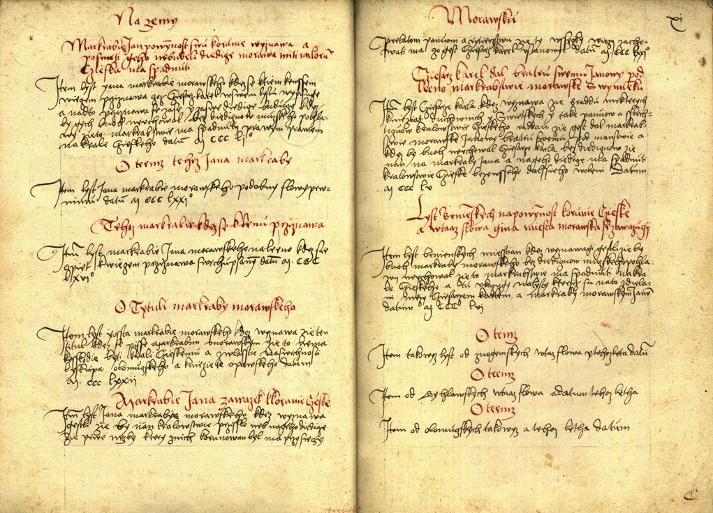 Náhledový obrázek Registrum desíti truhlic s privilegii zemskými - 81