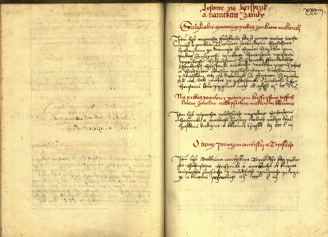 Náhledový obrázek Registrum desíti truhlic s privilegii zemskými - 104