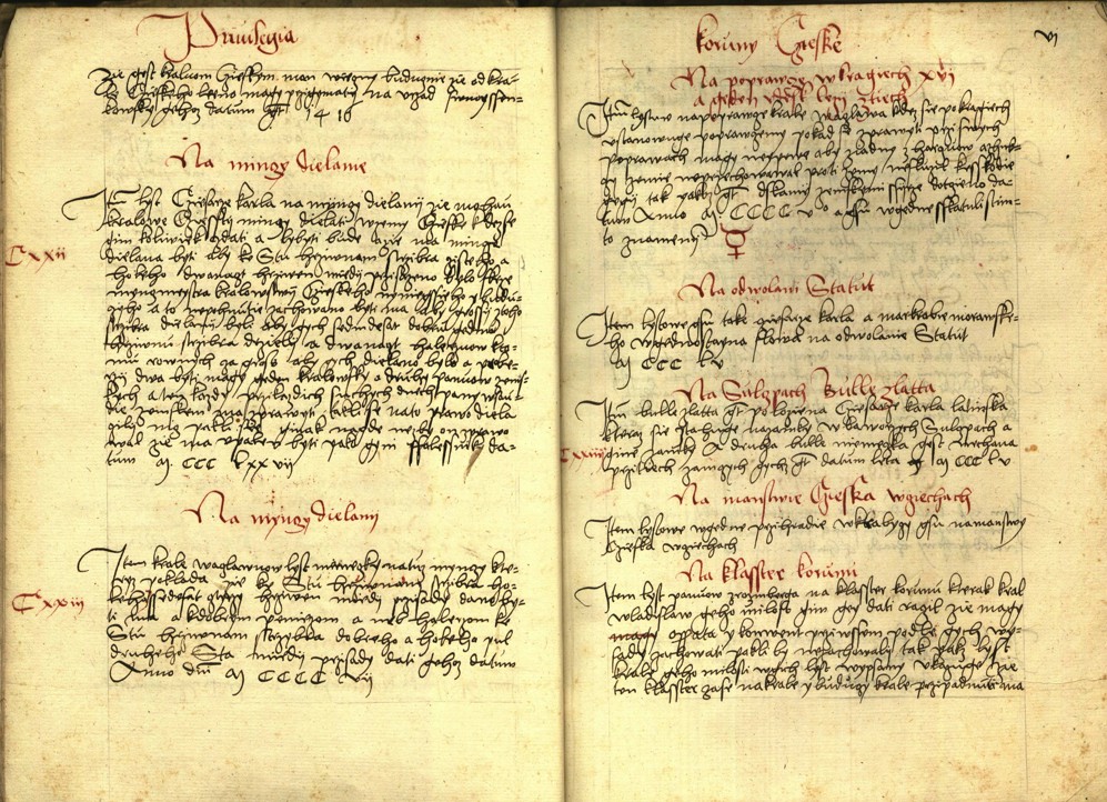 Náhledový obrázek Registrum desíti truhlic s privilegii zemskými - 77