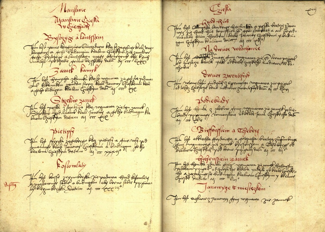 Náhledový obrázek Registrum desíti truhlic s privilegii zemskými - 83