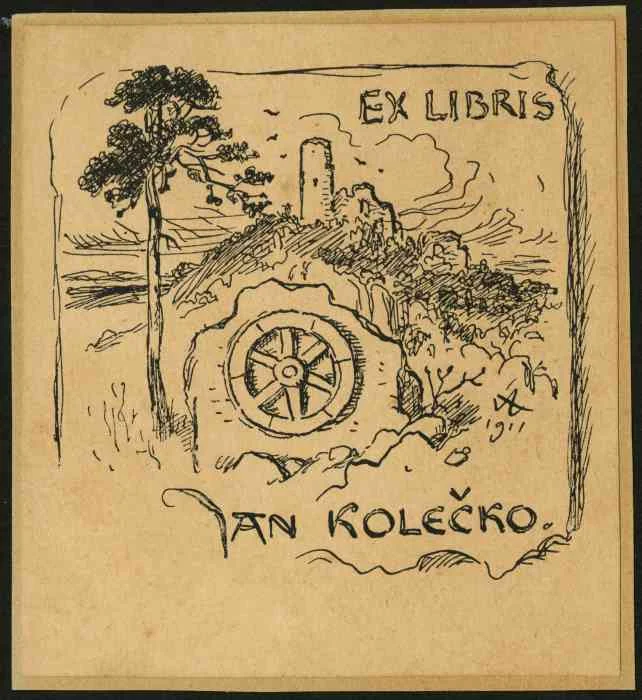 Náhledový obrázek předmětu Exlibris pro Jana Kolečka
