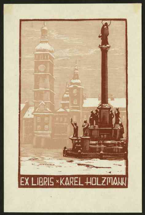 Náhledový obrázek Exlibris pro Karla Holzmanna - 1