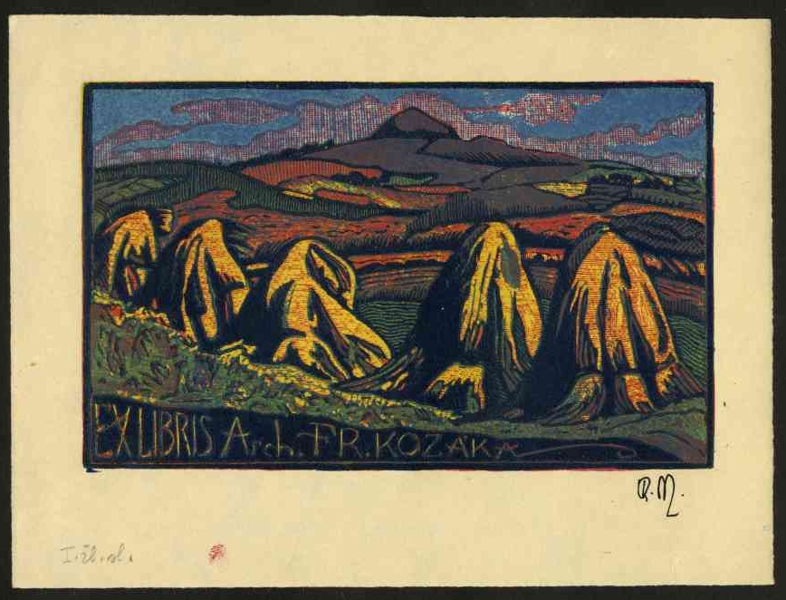 Náhledový obrázek Exlibris pro Arch. Fr. Kozáka - 1