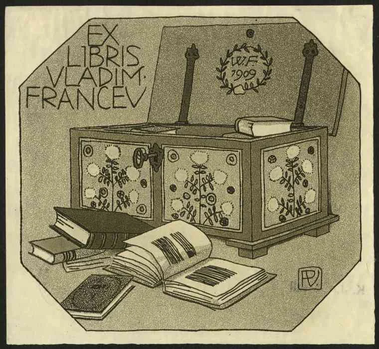 Náhledový obrázek předmětu Exlibris pro Vladim. Franceva