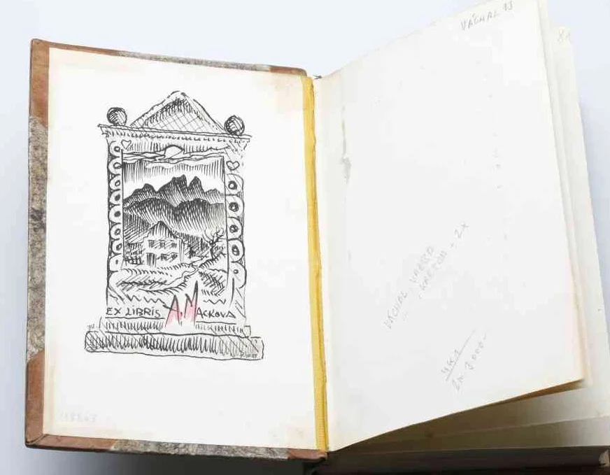 Náhledový obrázek předmětu Kreslené exlibris pro Annu Mackovou