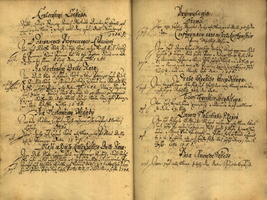 Náhledový obrázek Registrum desíti truhlic karlštejských s privilegii zemskými. - 106