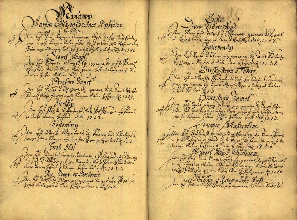 Náhledový obrázek Registrum desíti truhlic karlštejských s privilegii zemskými. - 111