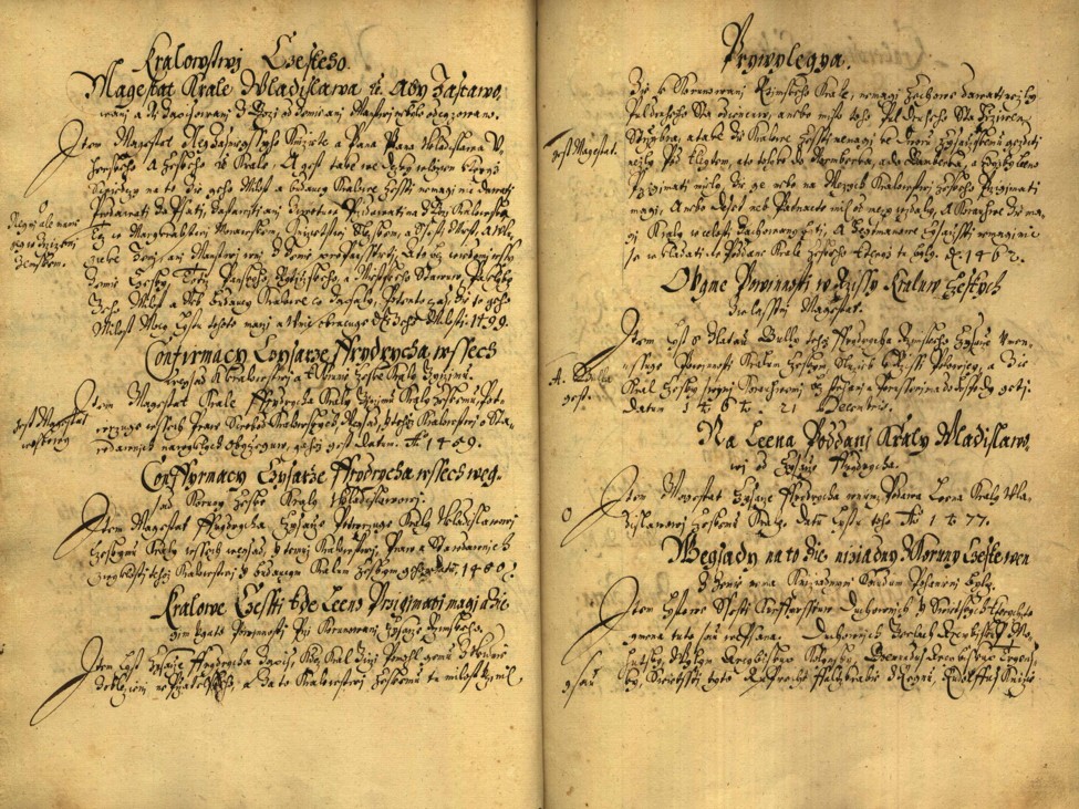 Náhledový obrázek Registrum desíti truhlic karlštejských s privilegii zemskými. - 105