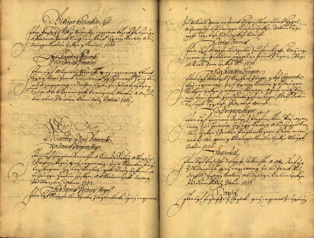 Náhledový obrázek Registrum desíti truhlic karlštejských s privilegii zemskými. - 135