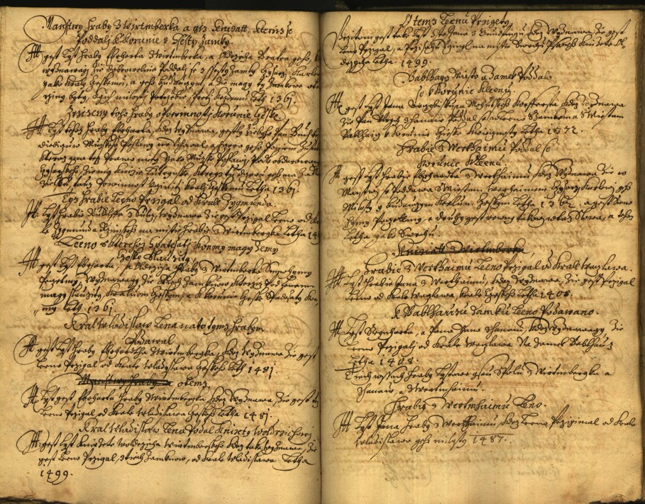 Náhledový obrázek Registrum desíti truhlic karlštejských s privilegii zemskými. - 143