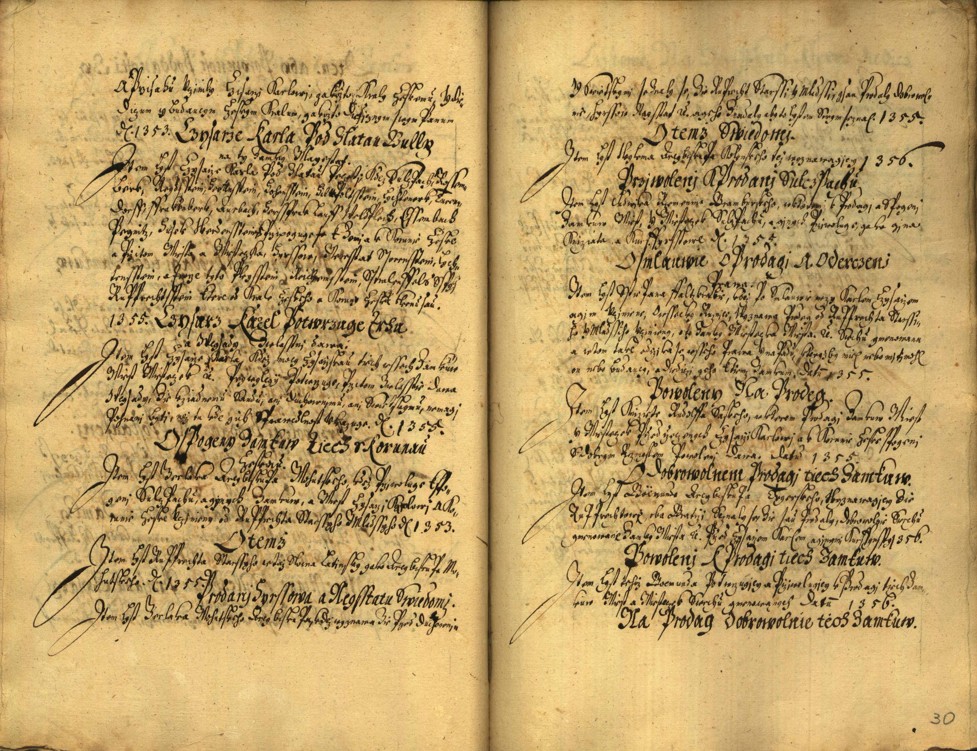 Náhledový obrázek Registrum desíti truhlic karlštejských s privilegii zemskými. - 123