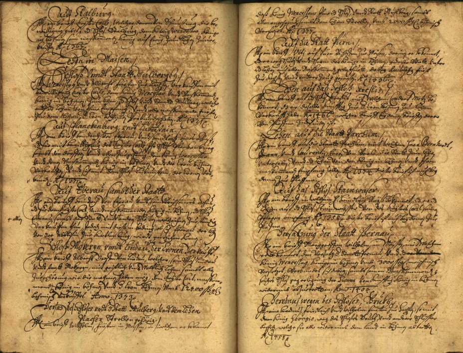 Náhledový obrázek Registrum desíti truhlic karlštejských s privilegii zemskými. - 90