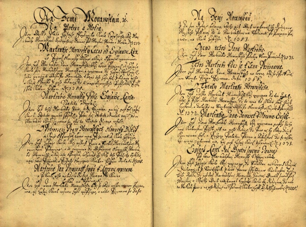 Náhledový obrázek Registrum desíti truhlic karlštejských s privilegii zemskými. - 109