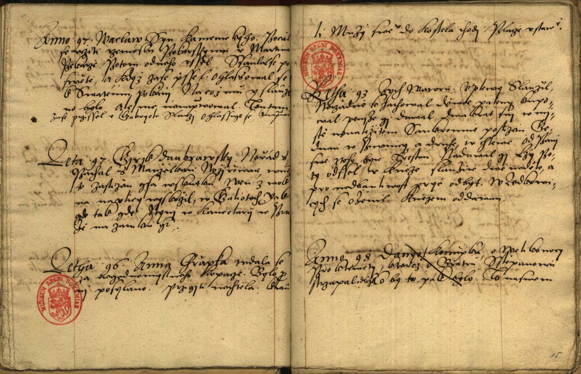 Náhledový obrázek Regstra zboru Ewančického, Obnowená Léta páně 1600 na podzym - 16