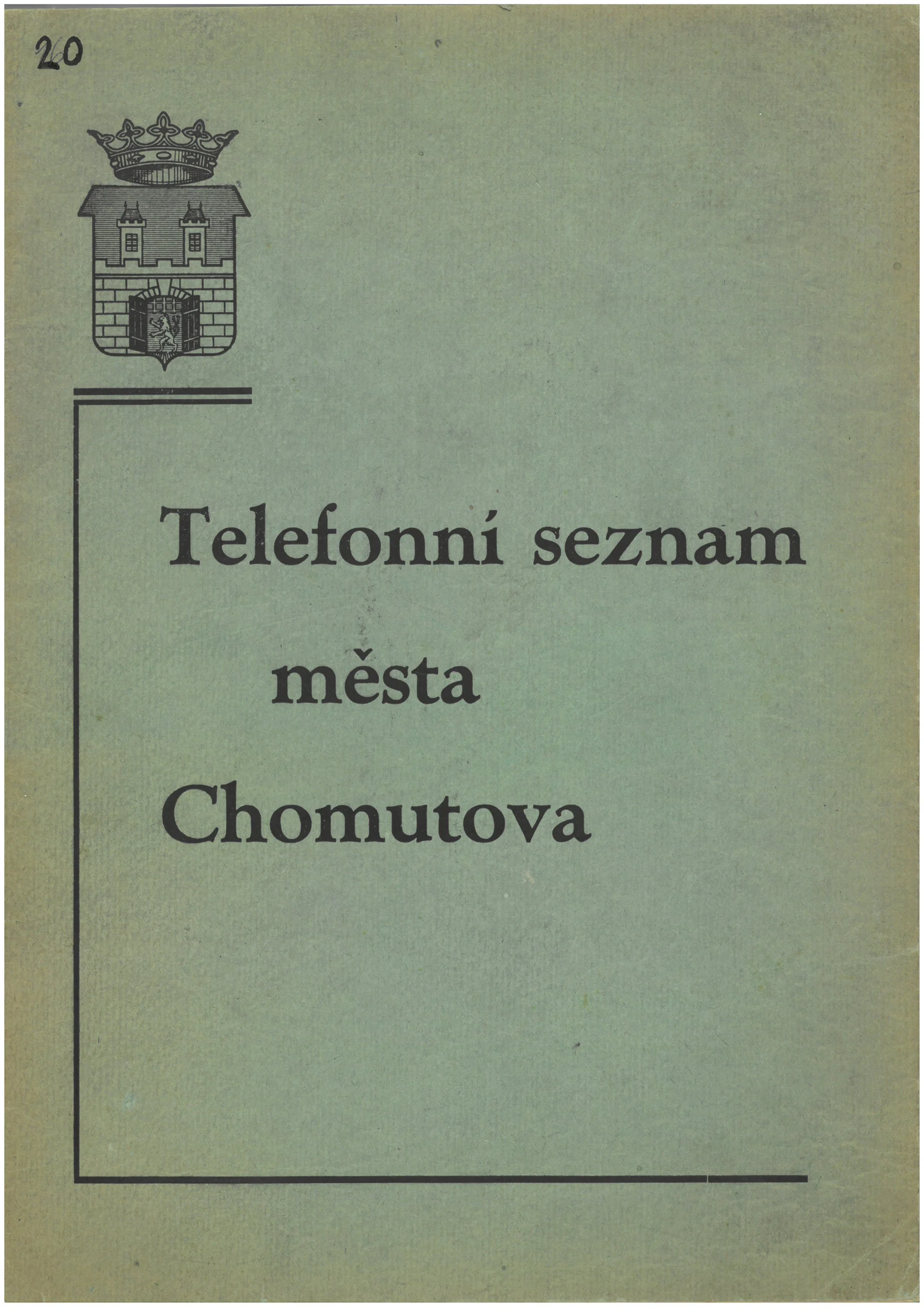 Náhledový obrázek předmětu sešit Seznam telefonních účastníků v Chomutově zapojených ke dni 15.11. 1945