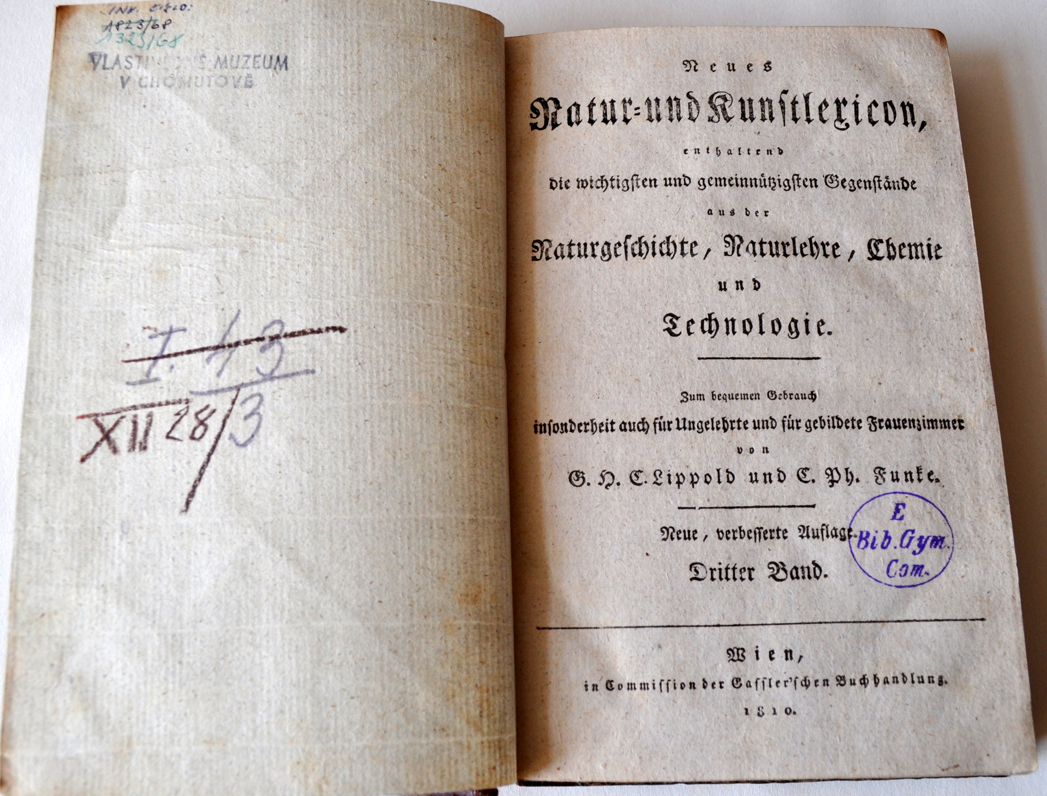 Náhledový obrázek vázaná kniha Neues Natur-und Kunstlexicon, enthaltend die wichtigsten und gemeinnützigsten Gegenstände aus der.. - 1