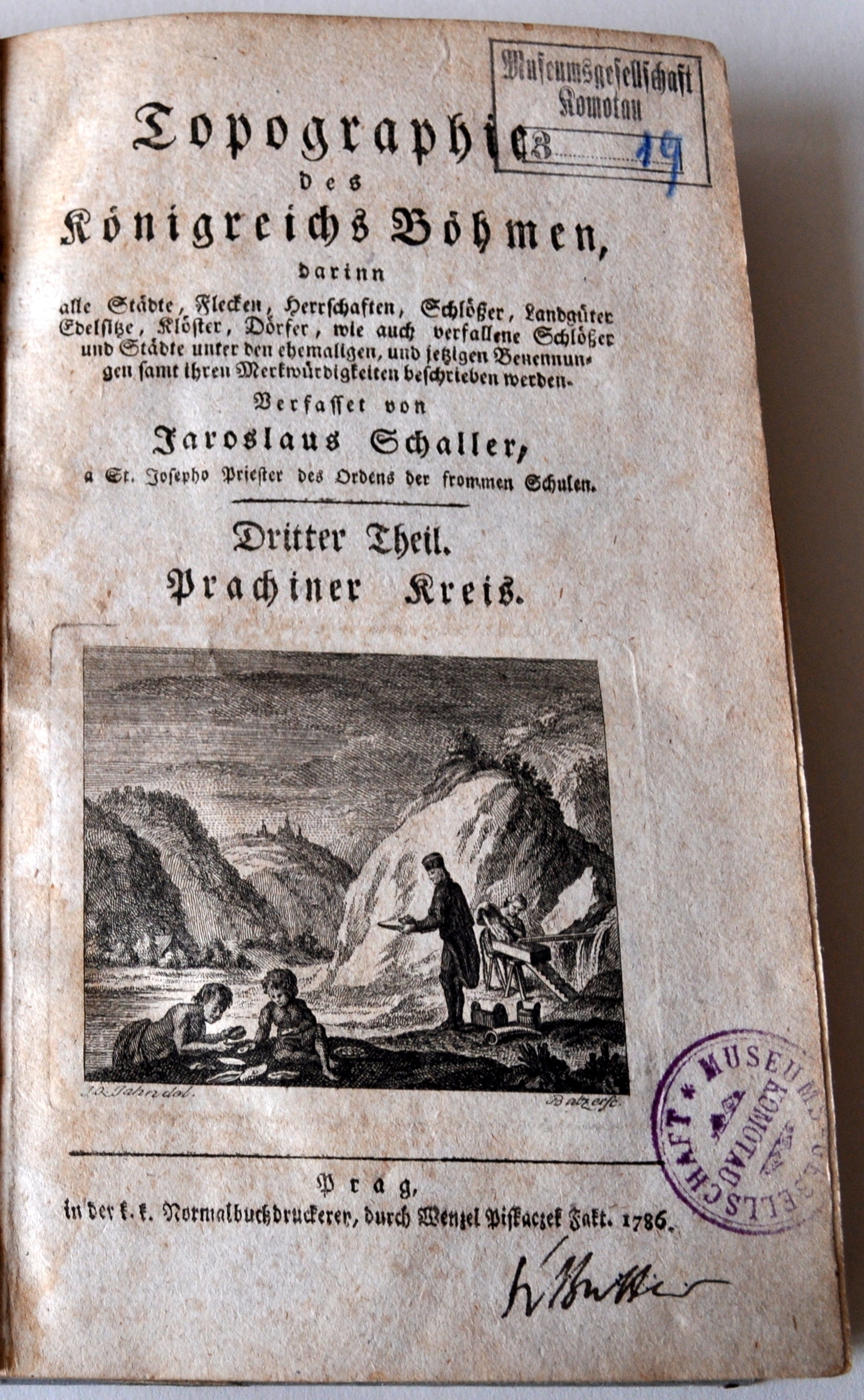 Náhledový obrázek vázaná kniha Topographie des Königreichs Böhmen. Prachiner Kreis. Dritter Theil. - 1