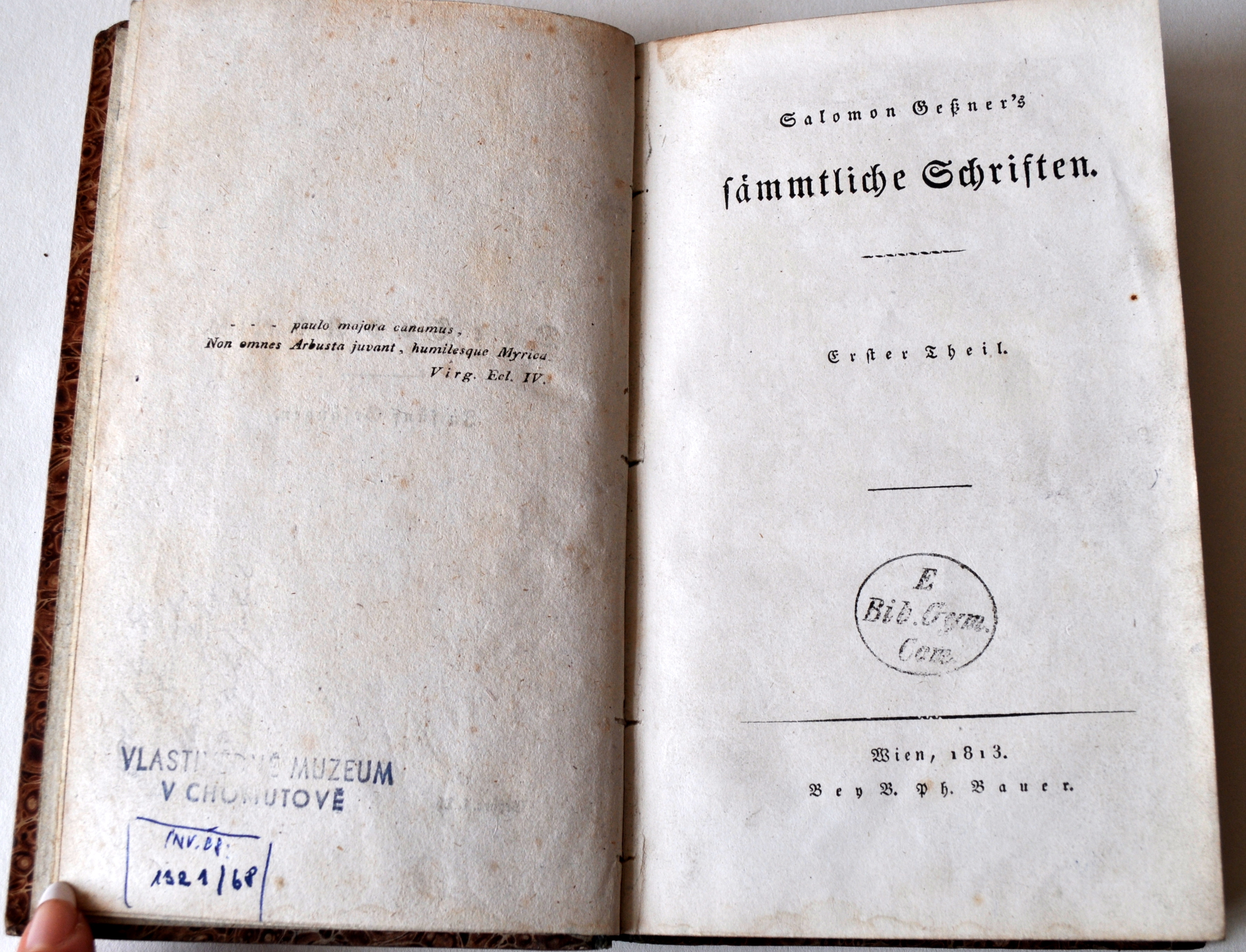 Náhledový obrázek vázaná kniha Salomon Gessner´s sämmtliche Schriften - 1
