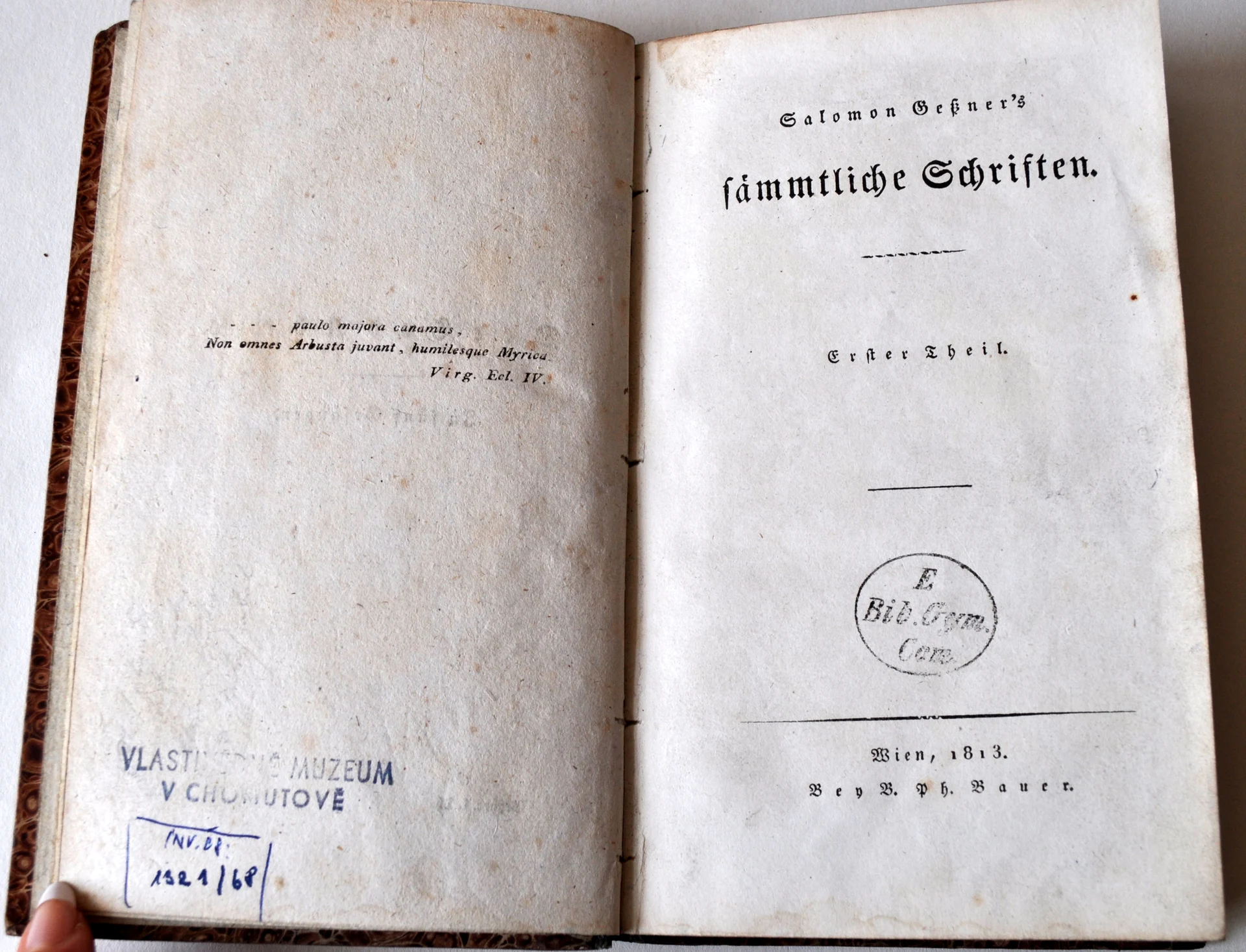 Náhledový obrázek předmětu vázaná kniha Salomon Gessner´s sämmtliche Schriften