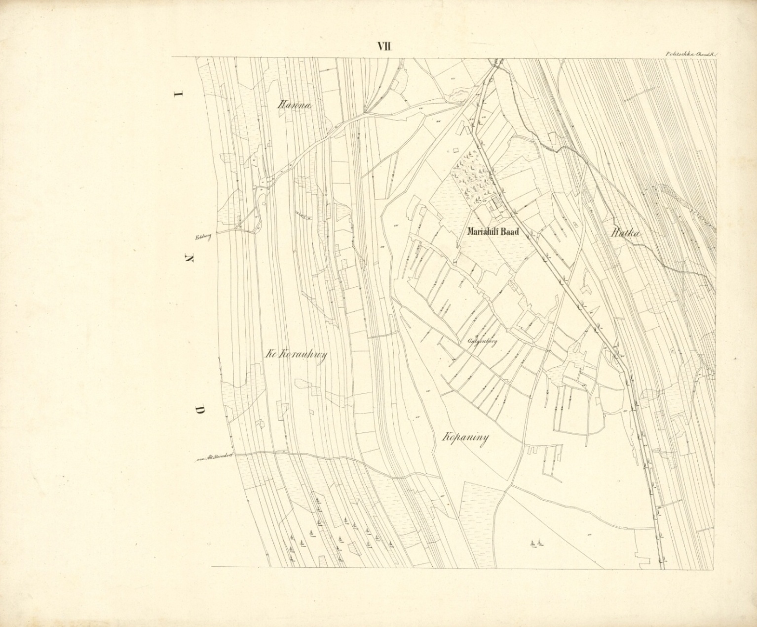 Náhledový obrázek Polička plán katastrální 1839 - plán - 5