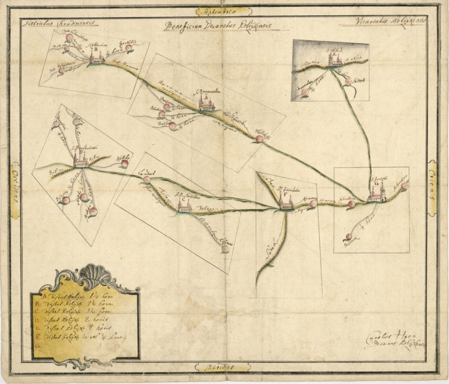 Náhledový obrázek Beneficium Decanatus Policzkensis - mapa - 1