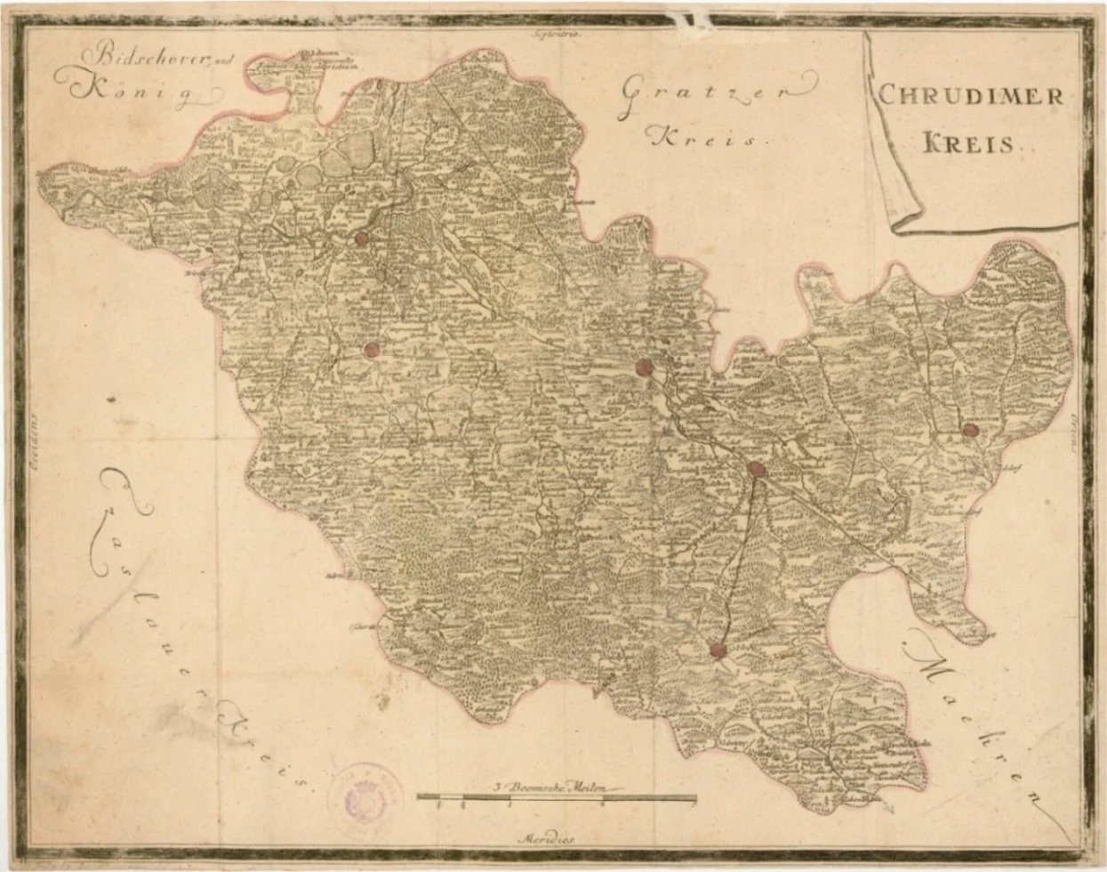Náhledový obrázek předmětu Chrudimer Kreis - mapa