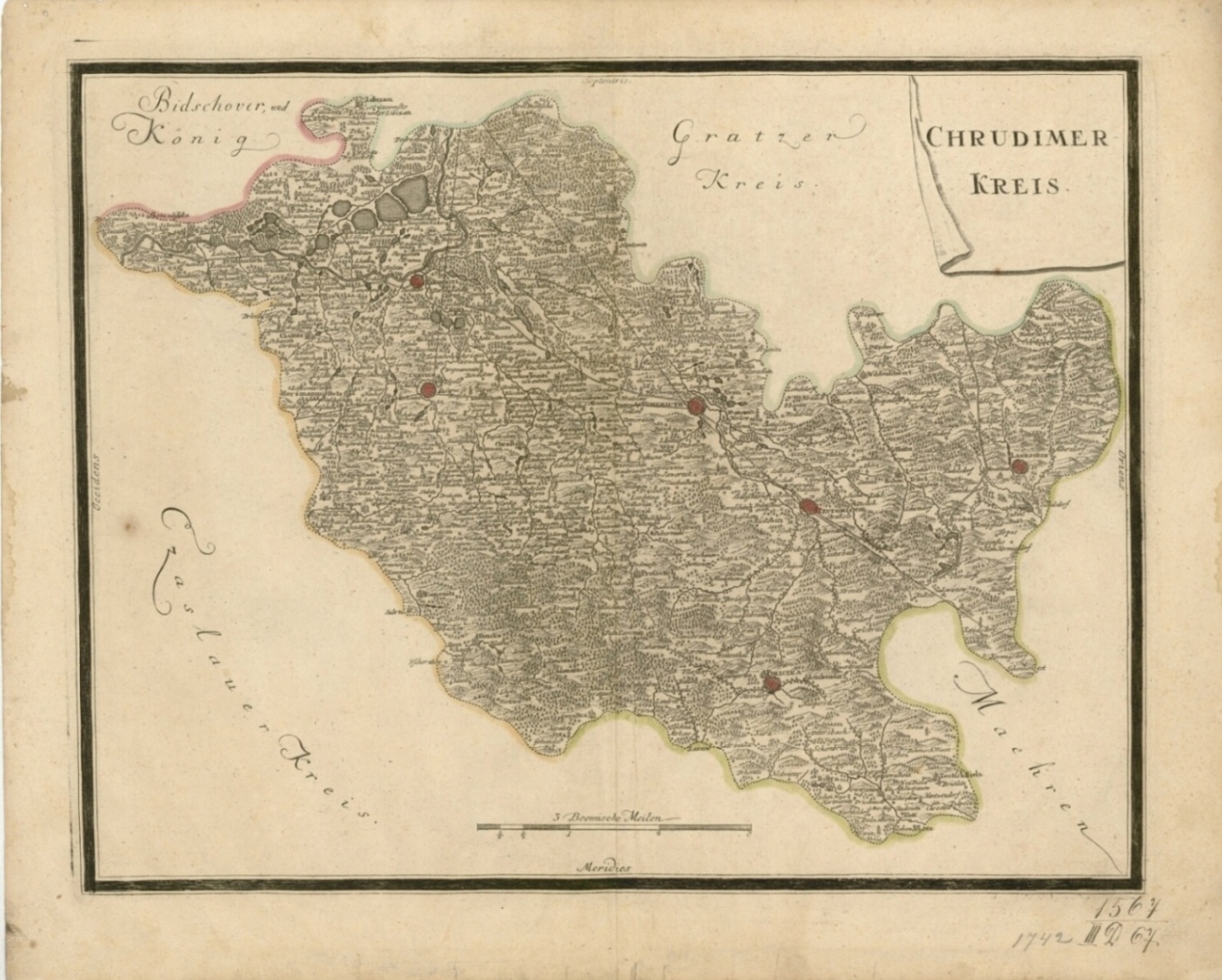 Náhledový obrázek Chrudimer Kreis - mapa - 2