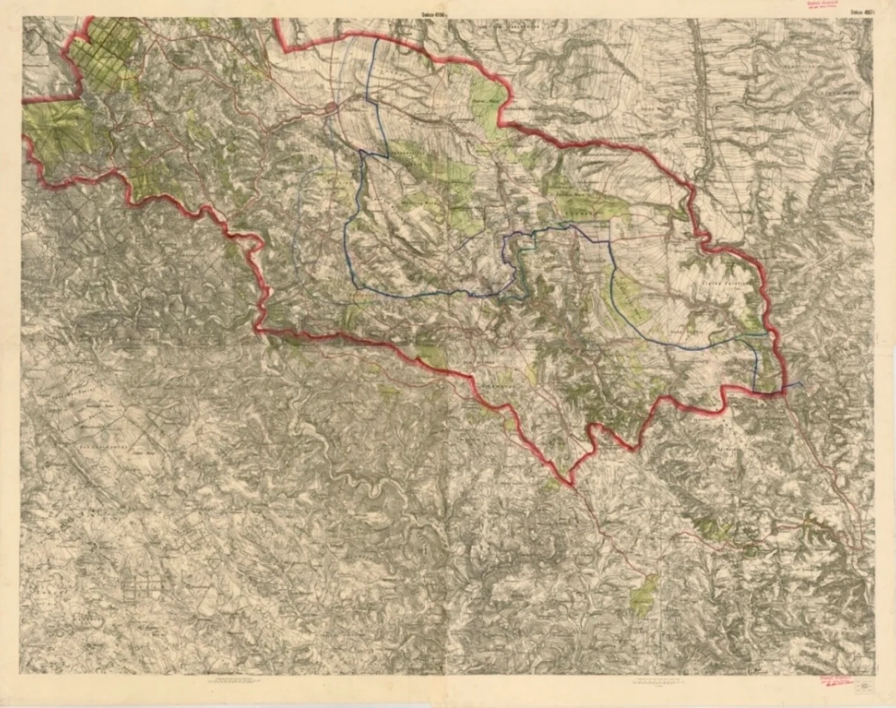 Náhledový obrázek předmětu Poličsko zábor - mapa