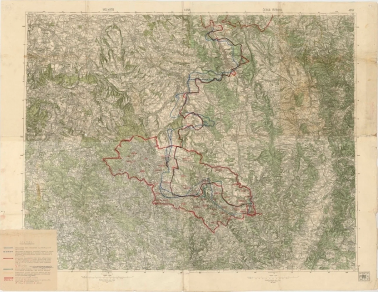 Náhledový obrázek předmětu Poličsko zábor - mapa
