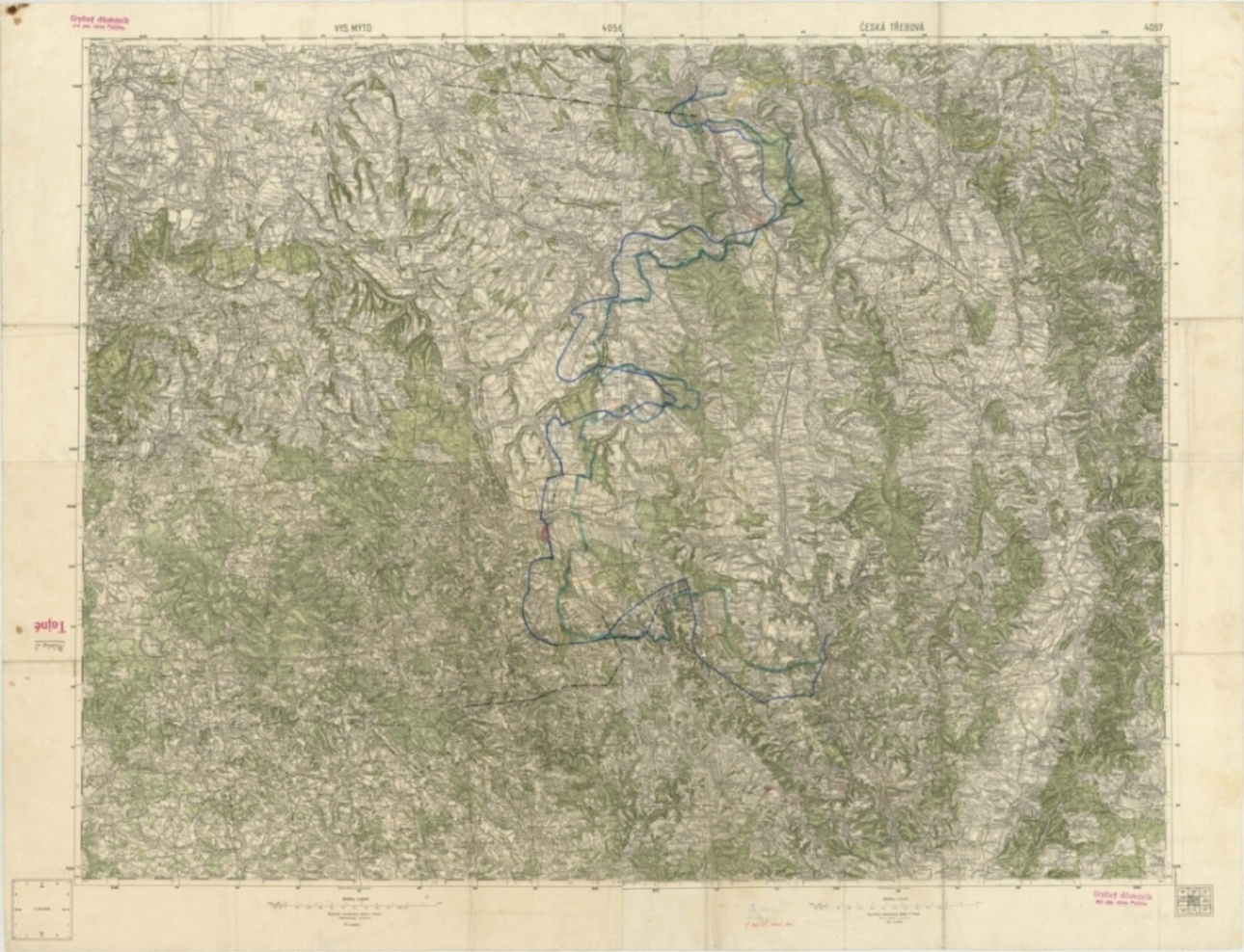 Náhledový obrázek Poličsko zábor - mapa - 2