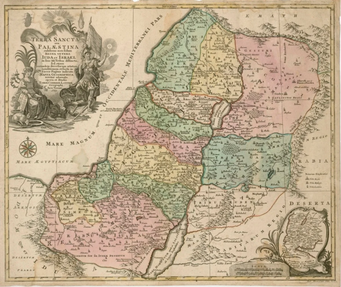 Náhledový obrázek předmětu Mapa Palestiny - mapa
