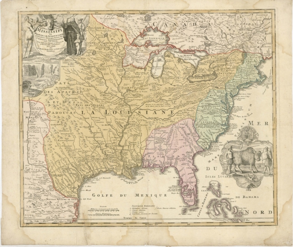 Náhledový obrázek Mapa východního pobřeží severní Ameriky - mapa - 1