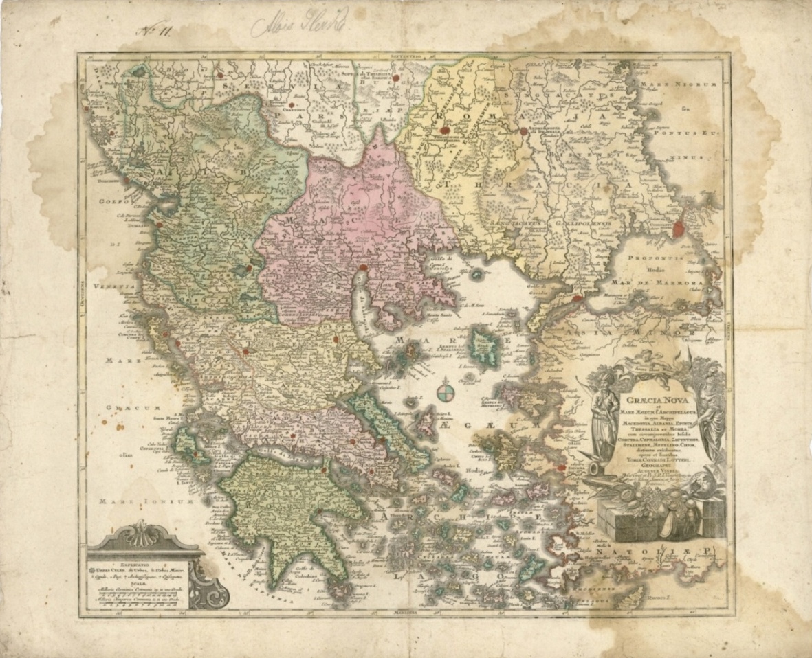 Náhledový obrázek Mapa Řecka - mapa - 1