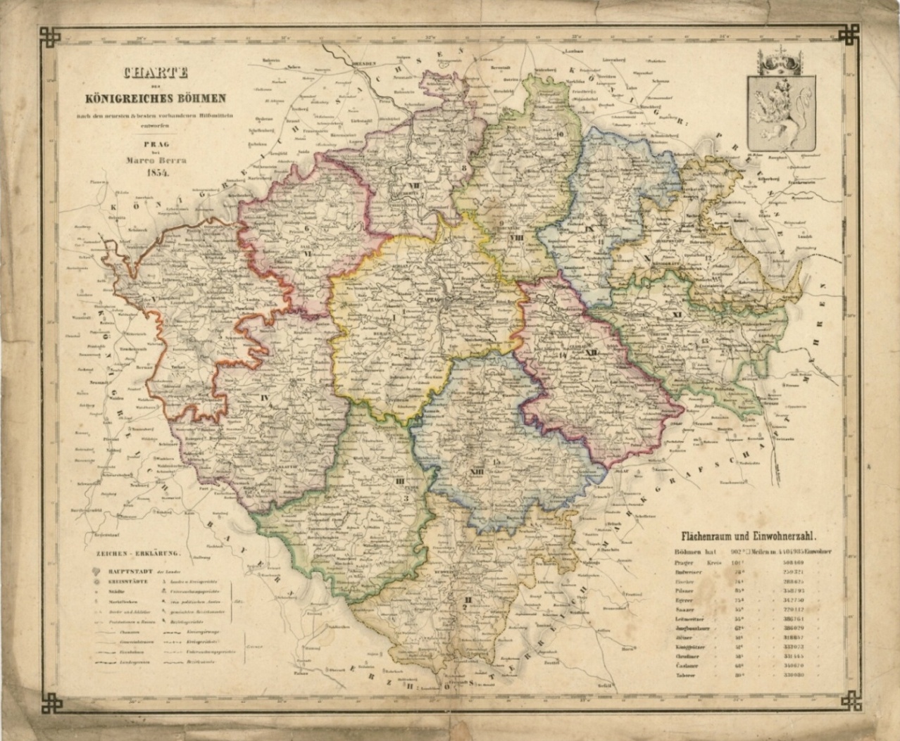 Náhledový obrázek Mapa Českého království - mapa - 1