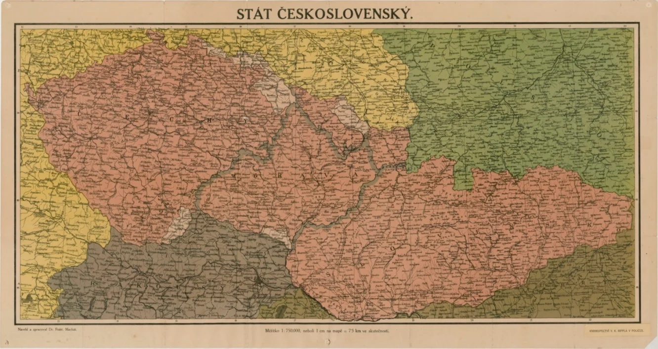 Obrázek Československo - mapa